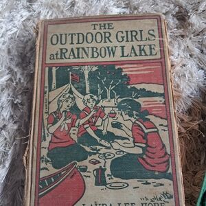 Vintage Book 'The Outdoor Girls at Rainbow Lake'